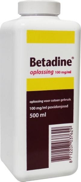 Betadine solution standardisée flacon 500 ml