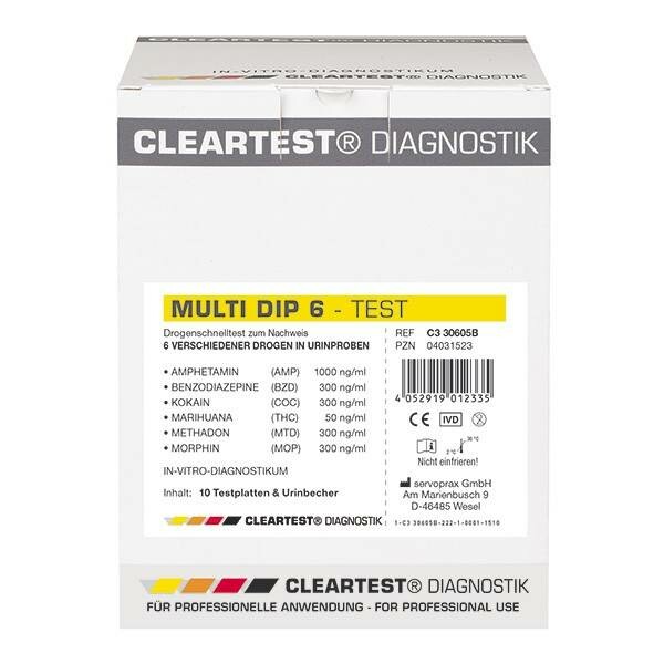 DROGENTEST Multi Dip 6 AMP, 1 St - günstig bei 