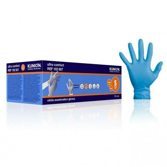 Klinion protection examination gloves nitrile M Medische Vakhandel