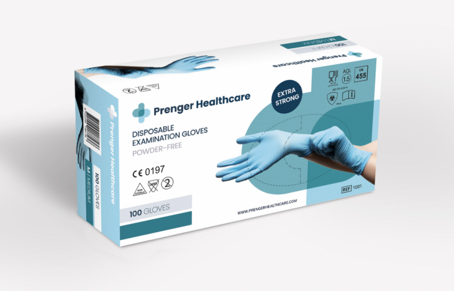 Onbepaald landbouw pariteit Prenger Nitril handschoenen - blauw - 100 stuks Large | Medische Vakhandel