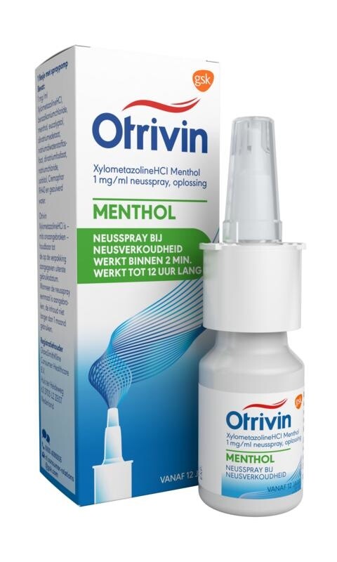 Otrivin Menthol spray 12 jaar GSK 10 ml Medische Vakhandel